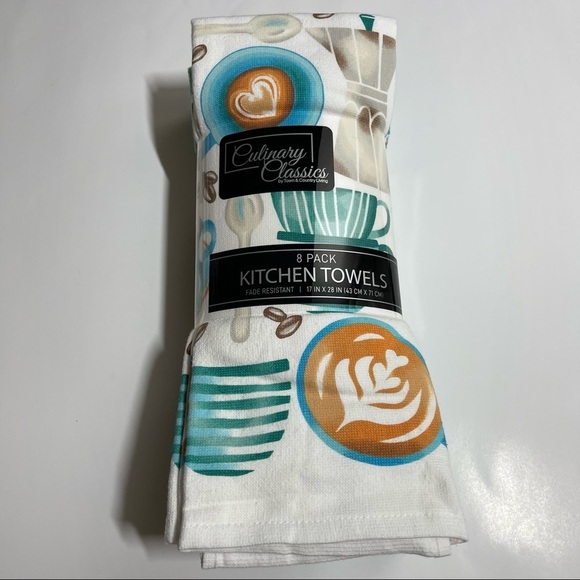 Town & Country Culinary Classics 8-piece Kitchen Towel Set - Picture 2 of 5